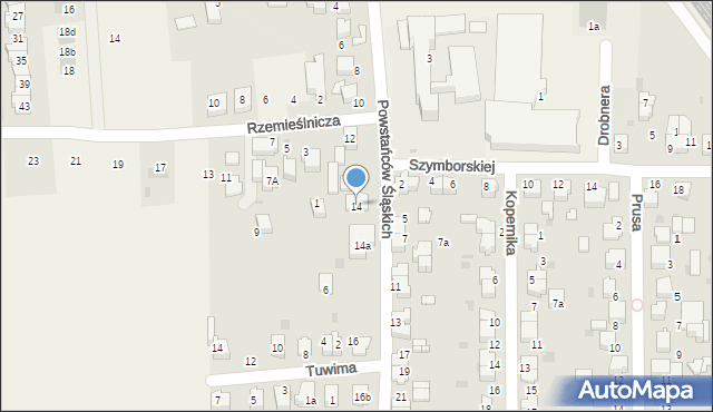 Goczałkowice-Zdrój, Powstańców Śląskich, 14, mapa Goczałkowice-Zdrój