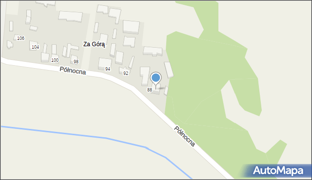 Godzianów, Północna, 90, mapa Godzianów