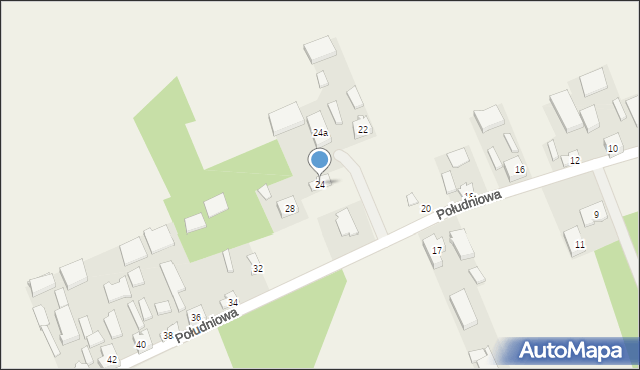 Godzianów, Południowa, 24, mapa Godzianów