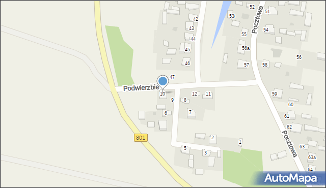 Gołąb, Podwierzbie, 10, mapa Gołąb