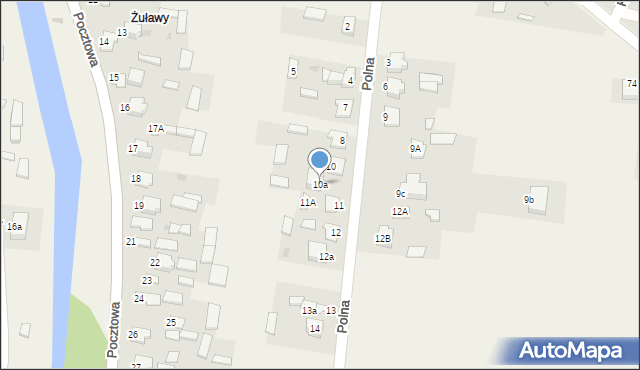 Gołąb, Polna, 10a, mapa Gołąb