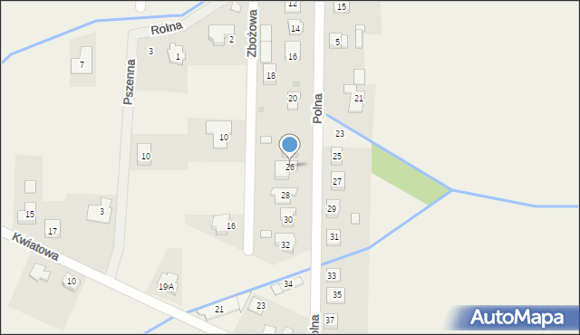 Golęczewo, Polna, 26, mapa Golęczewo