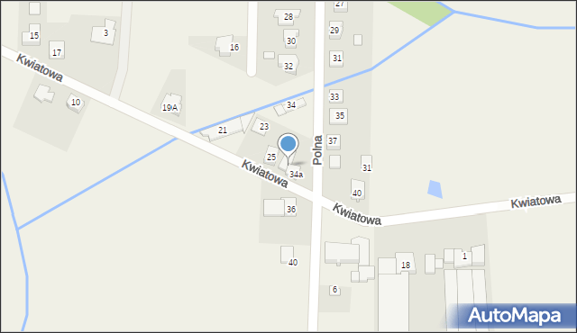 Golęczewo, Polna, 34a, mapa Golęczewo