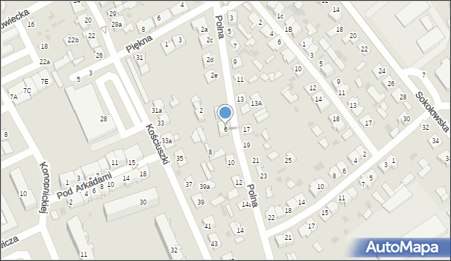 Golub-Dobrzyń, Polna, 6, mapa Golub-Dobrzyń