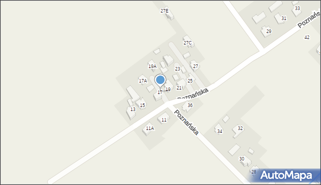 Góra, Poznańska, 17, mapa Góra