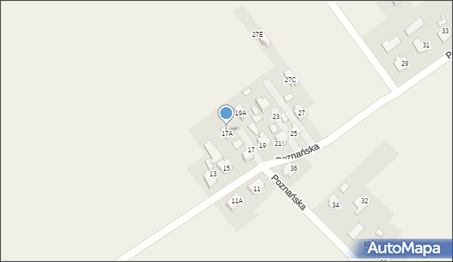 Góra, Poznańska, 17A, mapa Góra