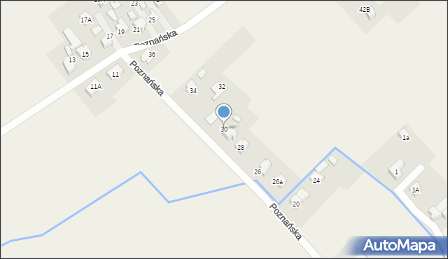 Góra, Poznańska, 30, mapa Góra