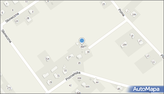 Góra, Poznańska, 39A, mapa Góra