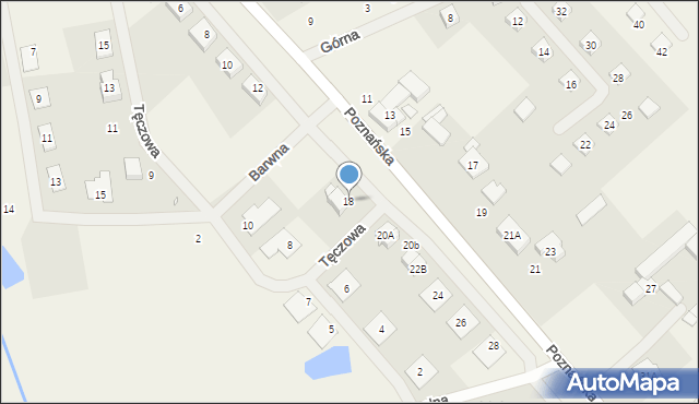 Góra, Poznańska, 18, mapa Góra