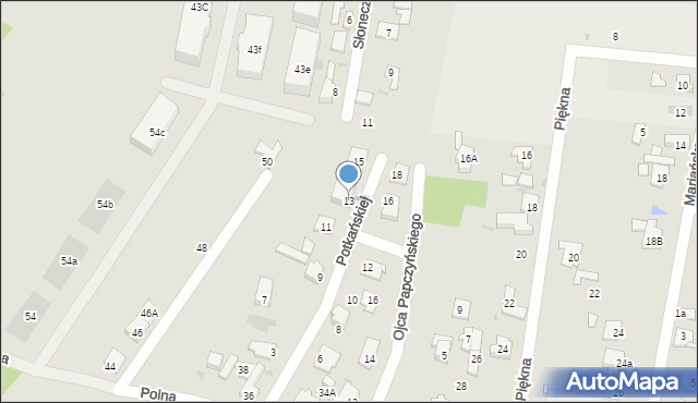 Góra Kalwaria, Potkańskiej Kolumby, 13, mapa Góra Kalwaria