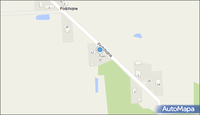 Gorzędów, Podchojna, 12A, mapa Gorzędów