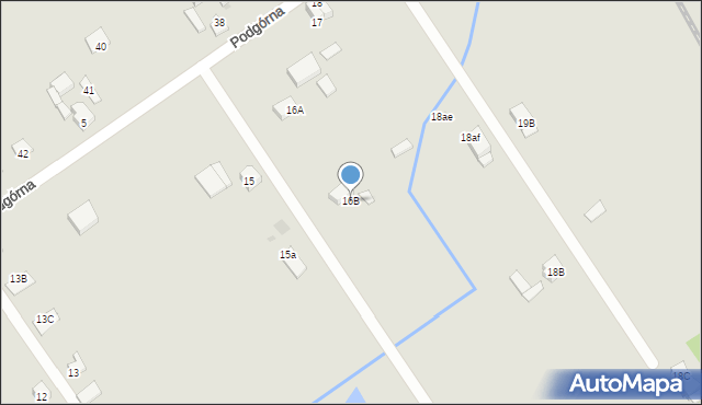 Gorzów Wielkopolski, Podgórna, 16B, mapa Gorzów Wielkopolski