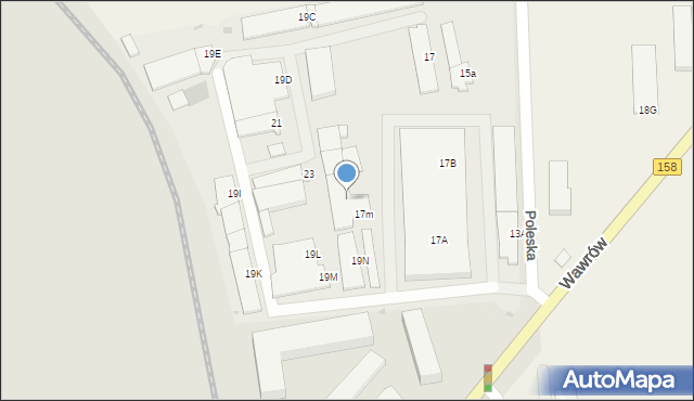 Gorzów Wielkopolski, Poleska, 25, mapa Gorzów Wielkopolski