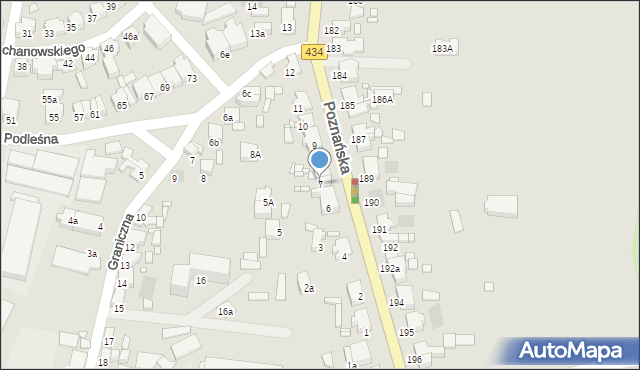 Gostyń, Poznańska, 7, mapa Gostyń