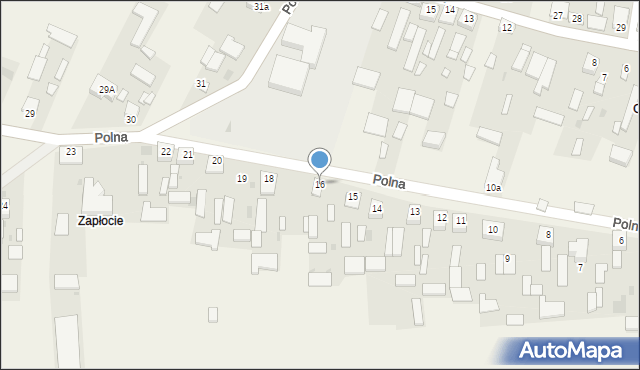 Grabowiec, Polna, 16, mapa Grabowiec