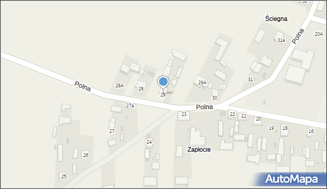 Grabowiec, Polna, 29, mapa Grabowiec