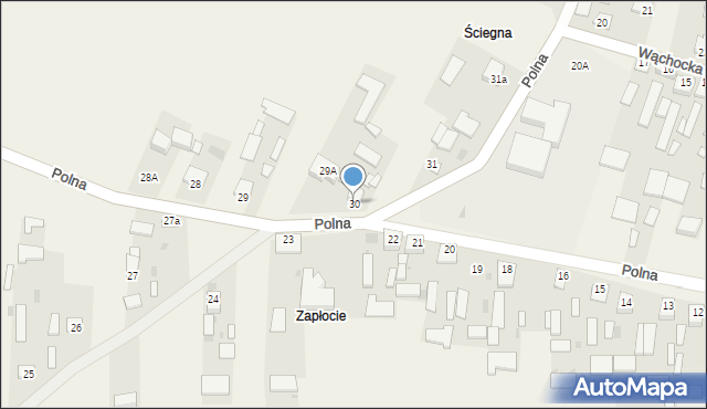 Grabowiec, Polna, 30, mapa Grabowiec