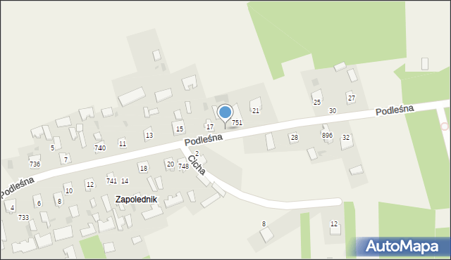 Grębów, Podleśna, 19, mapa Grębów