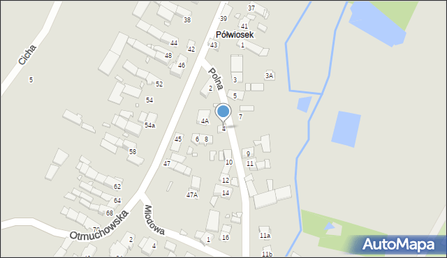 Grodków, Polna, 4, mapa Grodków