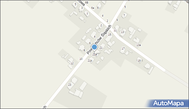 Grodzisko, Powstańców Śląskich, 21a, mapa Grodzisko