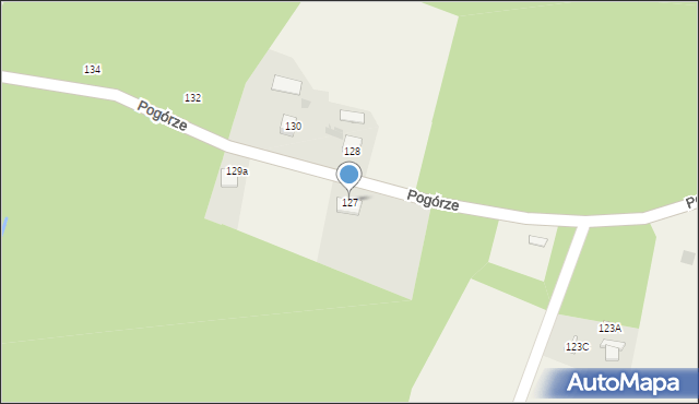 Gromnik, Pogórze, 127, mapa Gromnik