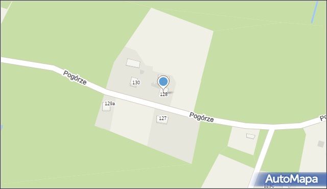 Gromnik, Pogórze, 128, mapa Gromnik