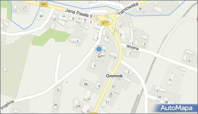 Gromnik, Pogórze, 3A, mapa Gromnik