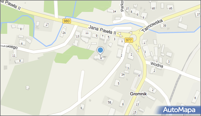 Gromnik, Pogórze, 4, mapa Gromnik