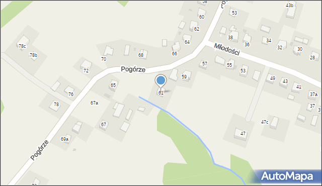 Gromnik, Pogórze, 61, mapa Gromnik