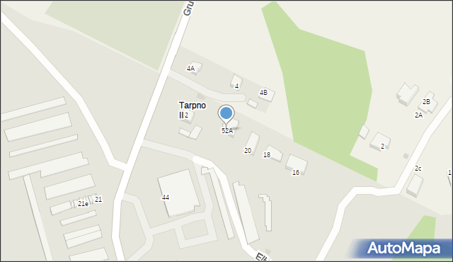 Grudziądz, Poniatowskiego, 52A, mapa Grudziądza