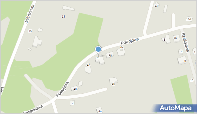 Grudziądz, Powojowa, 4f, mapa Grudziądza