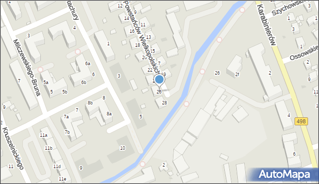 Grudziądz, Powstańców Wielkopolskich, 26, mapa Grudziądza