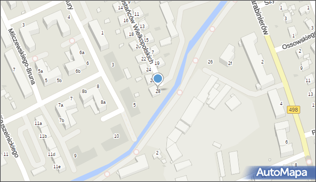 Grudziądz, Powstańców Wielkopolskich, 28, mapa Grudziądza