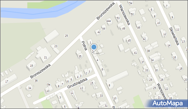 Gryfice, Polna, 3, mapa Gryfice