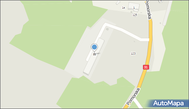 Gryfino, Pomorska, 88, mapa Gryfino