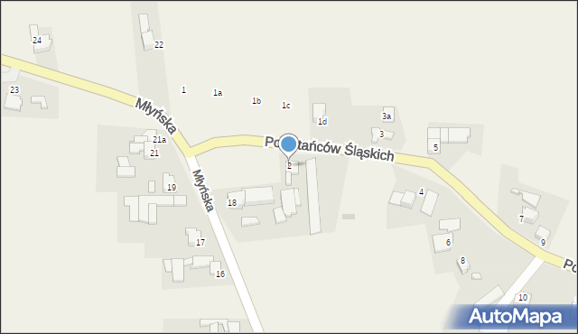 Grzegorzowice, Powstańców Śląskich, 2, mapa Grzegorzowice