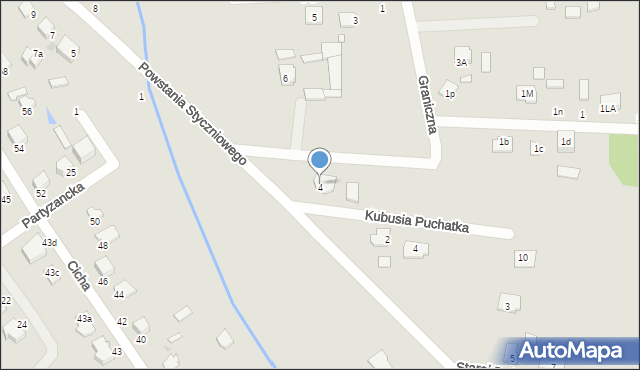 Halinów, Powstania Styczniowego, 6A, mapa Halinów