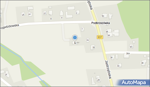 Hażlach, Pogwizdowska, 3b, mapa Hażlach