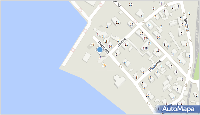 Hel, Portowa, 4, mapa Hel