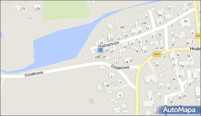 Hrubieszów, Podzamcze, 18a, mapa Hrubieszów