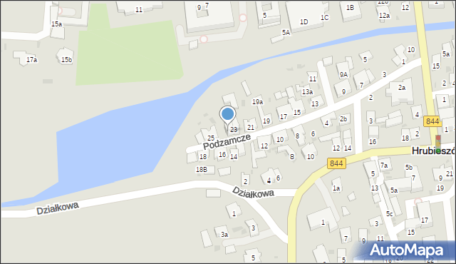 Hrubieszów, Podzamcze, 23a, mapa Hrubieszów