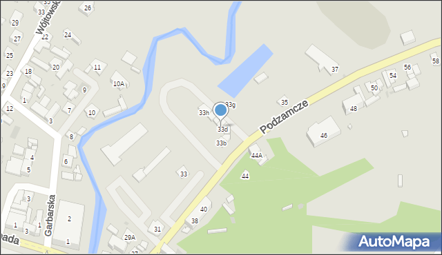 Iłża, Podzamcze, 33e, mapa Iłża