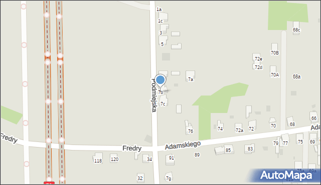 Imielin, Podmiejska, 7b, mapa Imielin