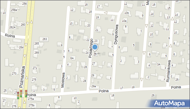 Inowrocław, Posadzego Franciszka, 25, mapa Inowrocławia