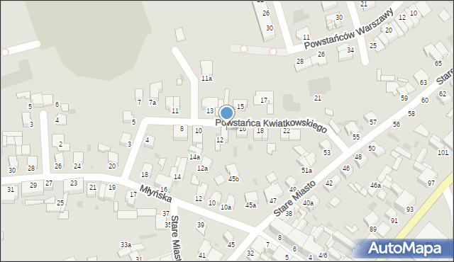 Inowrocław, Powstańca Kwiatkowskiego, 14, mapa Inowrocławia