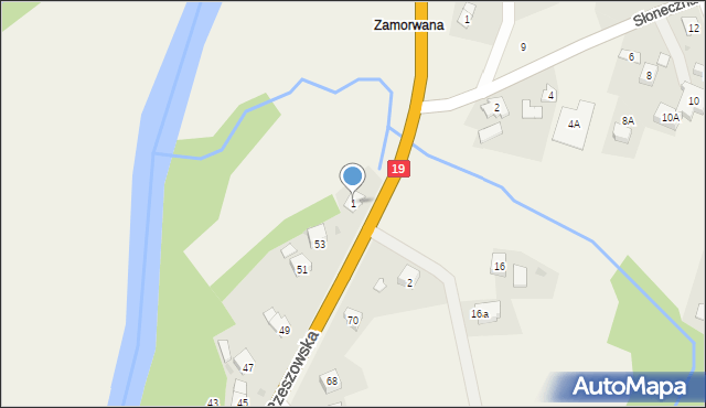 Iskrzynia, Podkarpacka, 1, mapa Iskrzynia