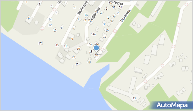 Izbica, Portowa, 20, mapa Izbica