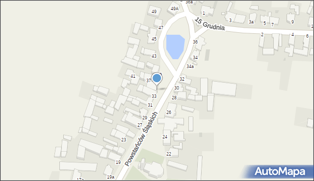 Izbicko, Powstańców Śląskich, 35, mapa Izbicko