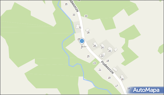 Izdebnik, Podleszcze, 27, mapa Izdebnik