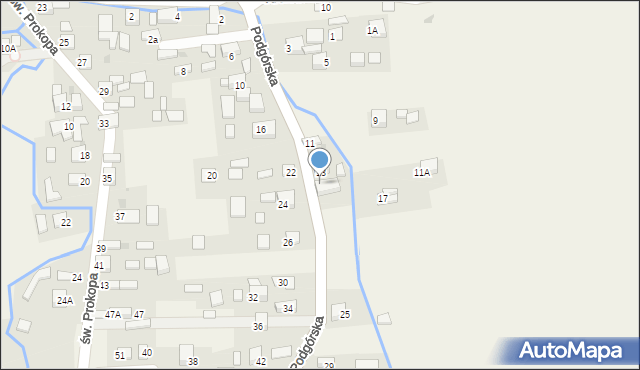 Jadowniki, Podgórska, 15, mapa Jadowniki